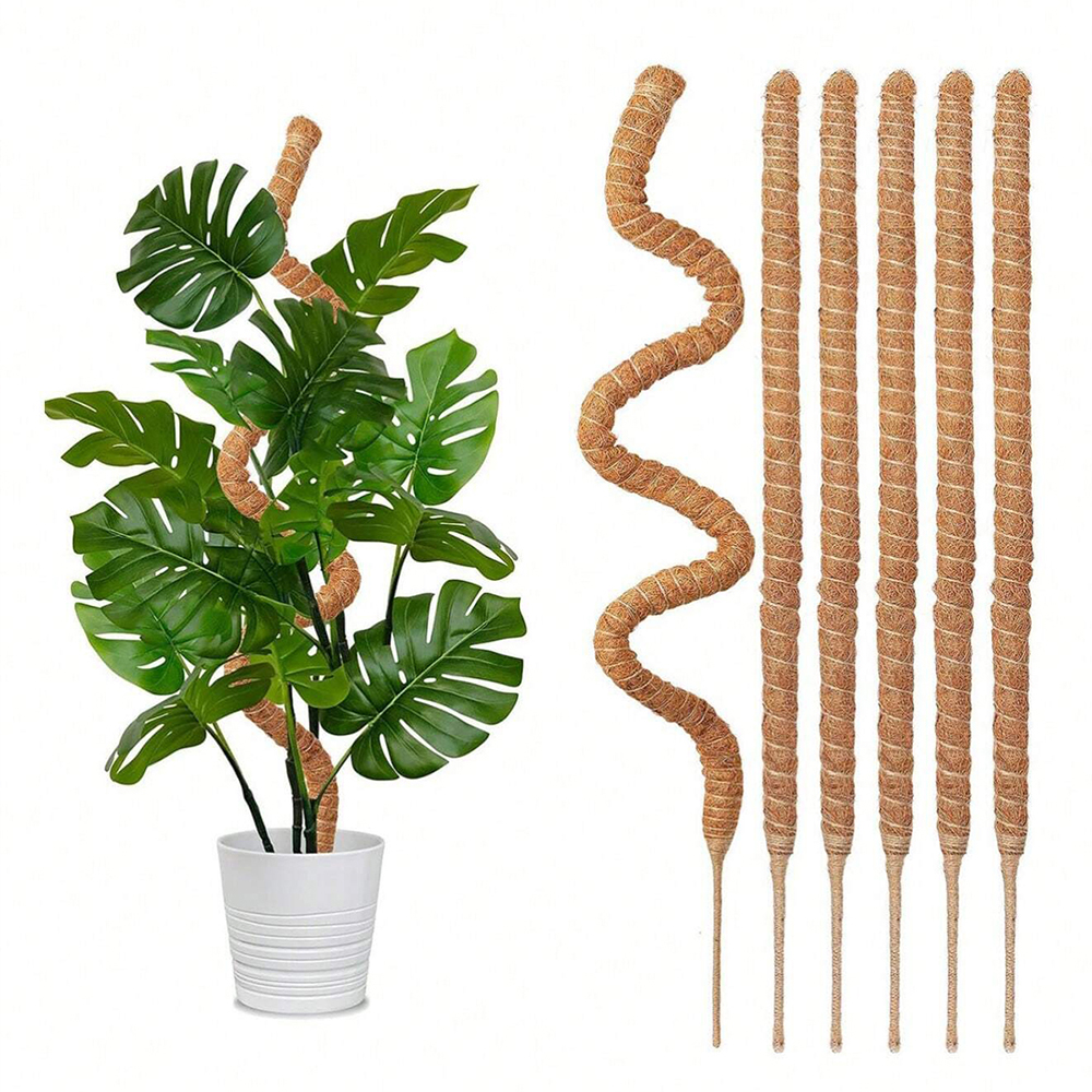 Suporte para Plantas Moss Pole para Monstera, Estacas de Apoio para Plantas Trepadeiras de Interior, Treliça de Jardim, Vara para Plantas em Vasos