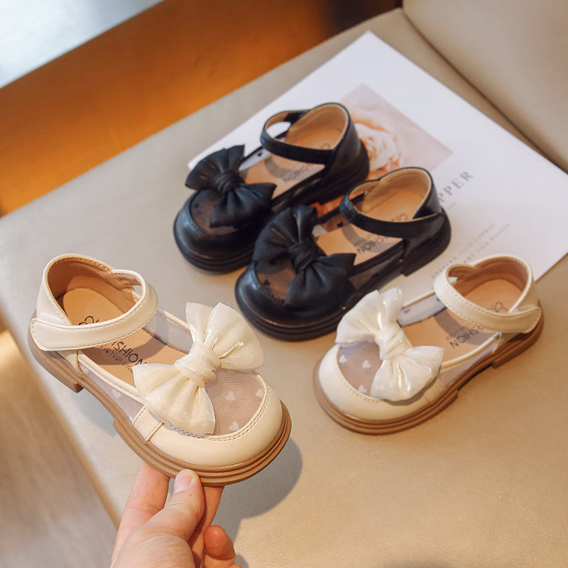 Girl Walking Shoes for Baby Girls Soft Bottom Casual Shoes Spring Autumn Bow Round Toe Princess Dress Soft Sole Non-slip Shoes