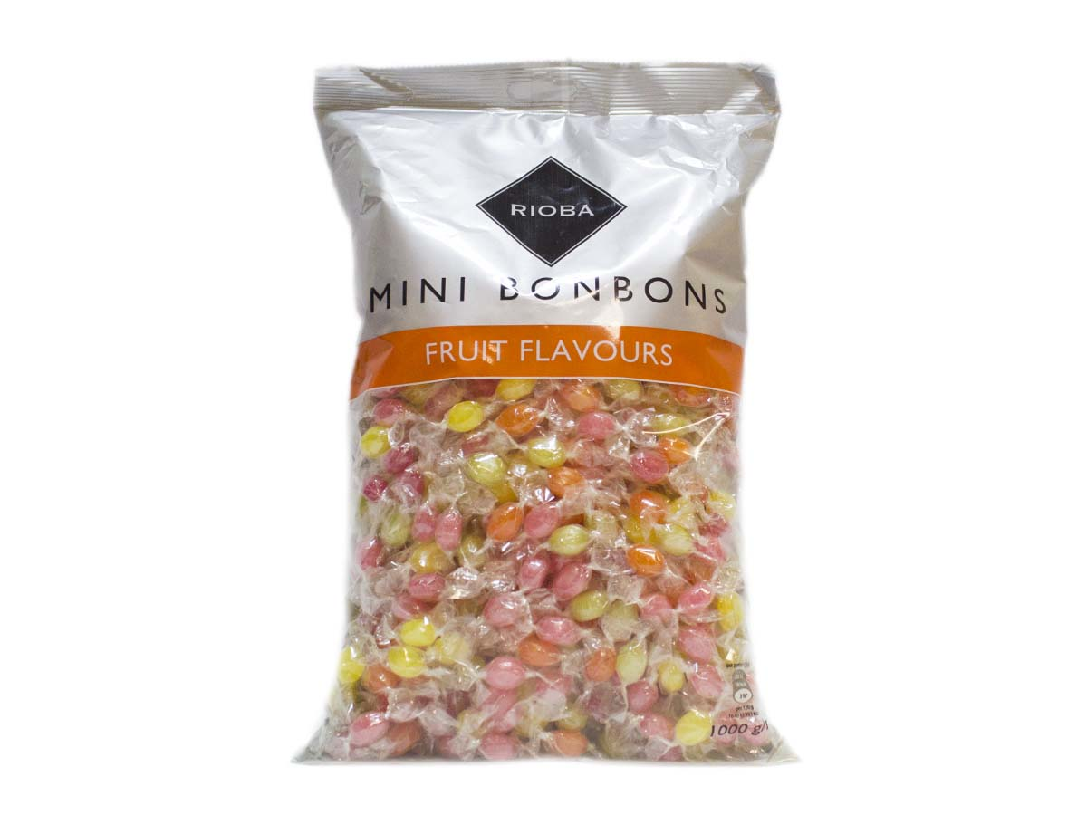 Fruchtbonbons Mini Hard Candies Fruchtgeschmack 1kg - Rioba