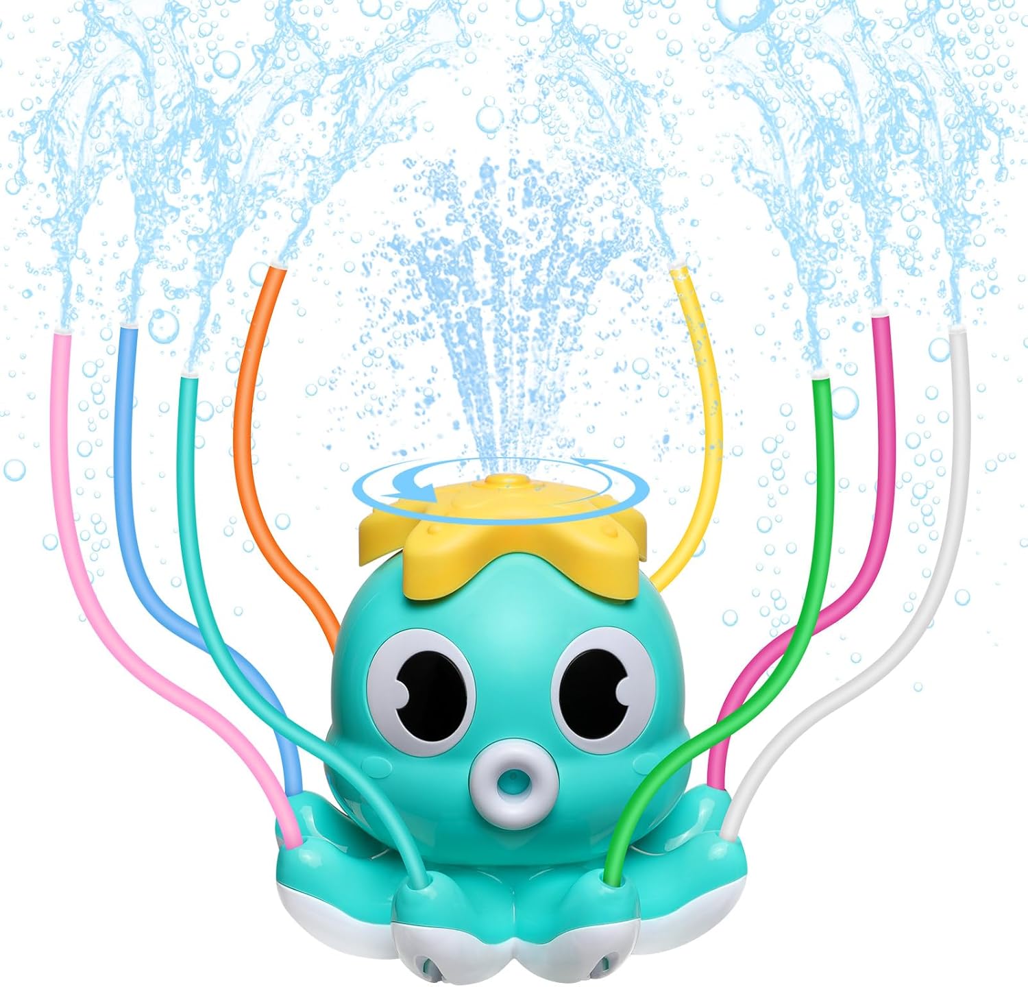 Aspersor de pulpo, rociador de agua, juguete para exteriores, patio trasero, jardín, juguetes de agua, patio de verano, aspersor contra salpicaduras de dibujos animados, juguete de baño para bebé para niños