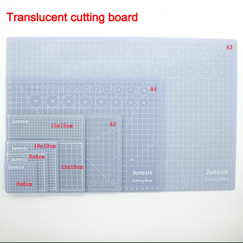 A3/A4/A5 Cutting Mats Translucent  Pvc Grid Lines Self Healing Cutting Board Tool Fabric Leather Paper Craft Diy Tools Plate Pad