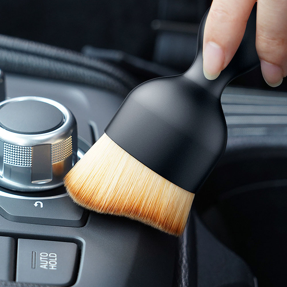 Brosse douce de balayage de poussière intérieure de voiture, outil de lavage de voiture, espace de clavier, climatiseur de voiture, brosse de nettoyage de crevasses, dépoussiérage
