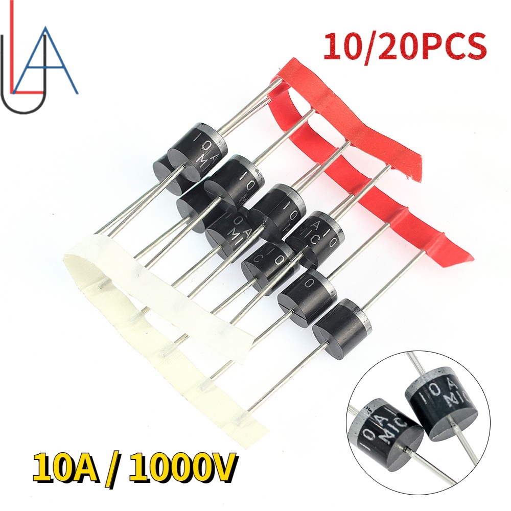 LAOBEI 10/20 個 10A10 ダイオード 10A 1000V DO-27 電気アキシャル整流ダイオードキット