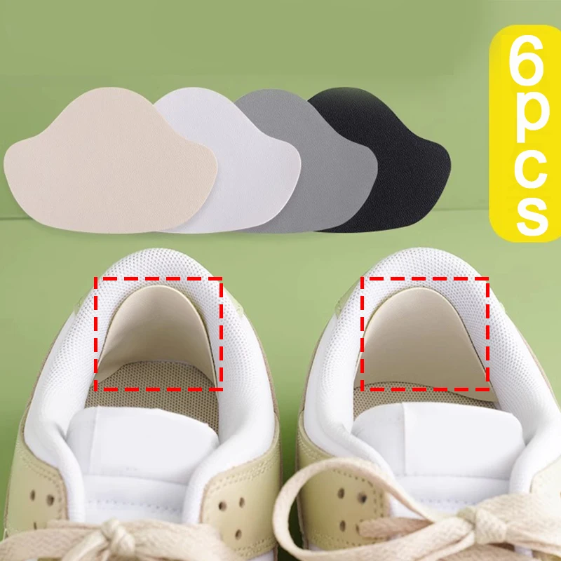 6pcs Shoe Repair Stickers Fabric Heel Protector Anti-Wear Repair Holes Self-adhesive Patches Insoles Pad Foot Care Insert