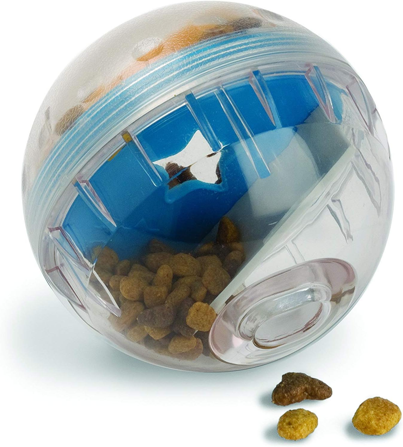 IQ Treat Ball Hundespielzeug mit Leckerli-Spender - 4 Zoll Interaktives Hundespielzeug zur Stimulation, Slow Feeder