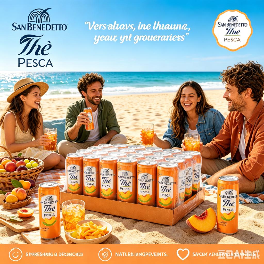 San Benedetto Fishing Tea Crisp Verfrissende IJsdrank Gemaakt van Natuurlijk Mineraalwater Bulkverpakking 24 Blikjes 330ml Dagelijkse Ontspanningsdrank Gebotteld Koud Thee Drankje