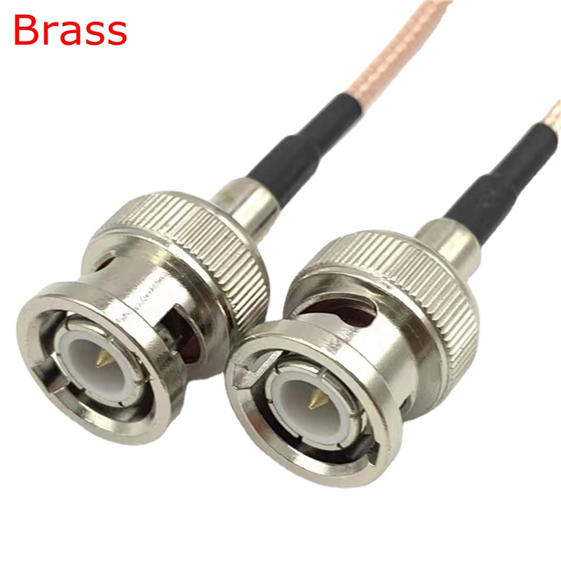 RG316 Koaxialkabel Q9 BNC-Stecker auf BNC-Stecker Crimp für RG316 SDI-Signalkamera RF Pigtail Soft 50 Ohm Low Loss Kupfer Messing