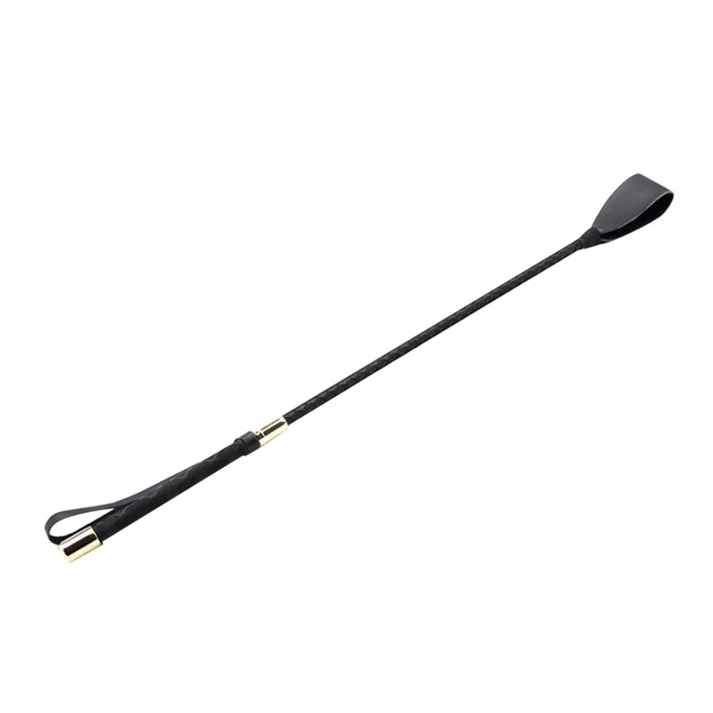Látigo ecuestre de 45/54cm para entrenamiento, pestañas de cuero PU, antideslizantes, aprendizaje portátil para principiantes en carreras al aire libre