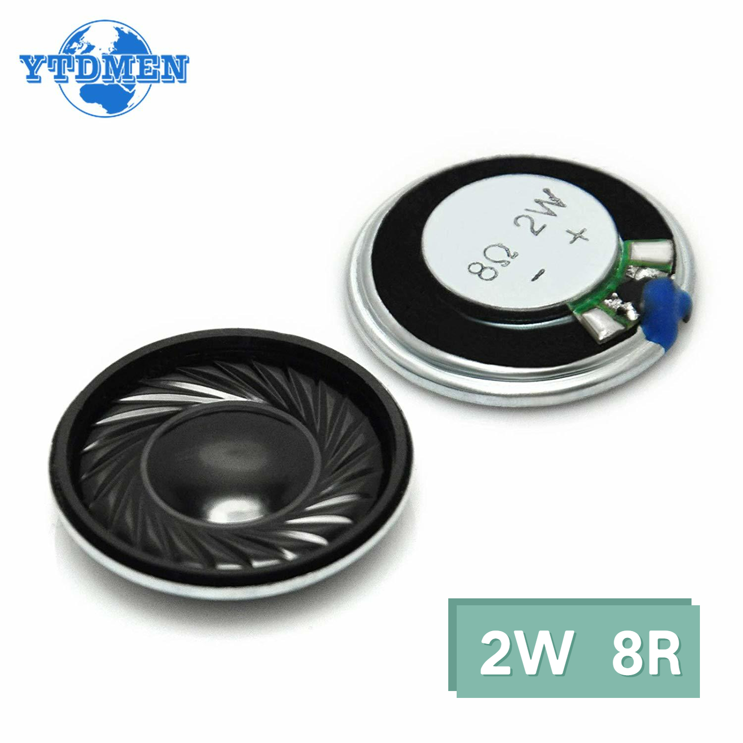 5 個 2 ワット 8R スピーカーミニ超薄型ホーンスピーカー直径 40 ミリメートル 4 センチメートル、 2 ワット 8 オームスピーカー Arduino 用