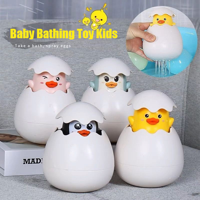 Juguete de baño para bebés, lindo pato, pingüino, pulverizador de agua, rociador de agua para baño, ducha, juguetes acuáticos para niños, regalo