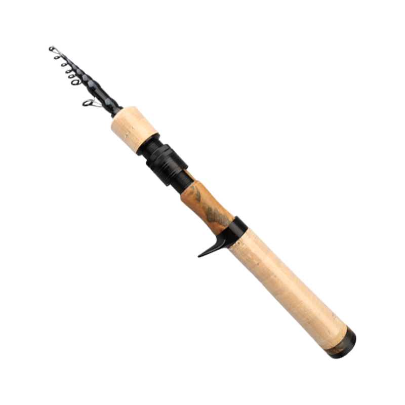 PURELURE joran teleskopik 1.50m XUL BFS, joran pancing Spinning is ujung kuat, joran perjalanan 5 kaki, joran pancing kecil