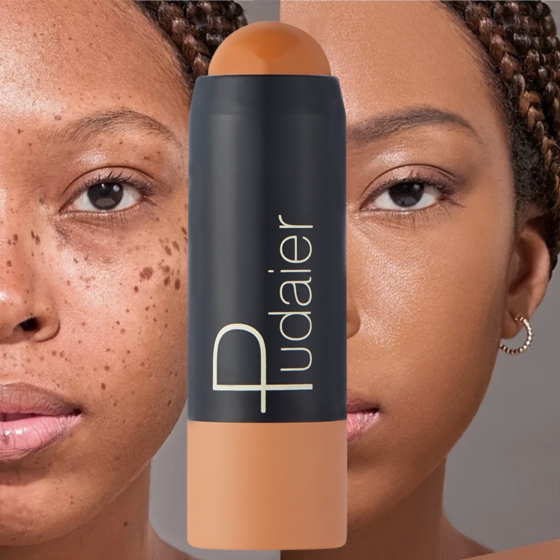 Base en barra y corrector 2 en 1, resistente al agua, cobertura completa, ocultar imperfecciones, maquillaje de base suave
