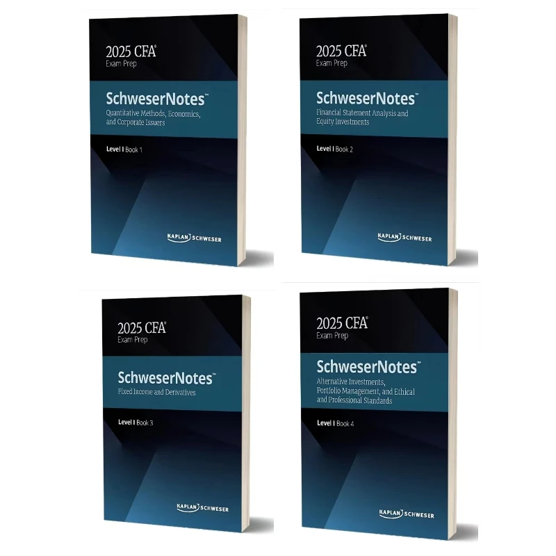 2025 CFA Level 1 Volumes 1~4 English Notes Chartered Financial Analyst Paper Textbook