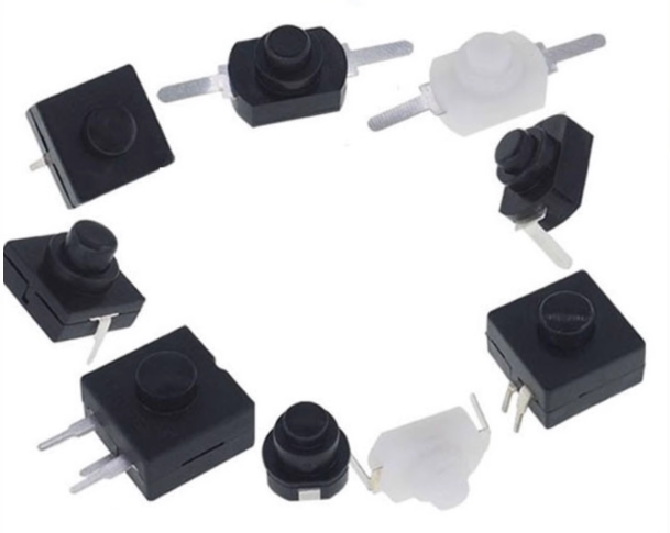 1208YD KAN-28 KAN-10A 1010X 1712KD 213BS 2 broches 3 broches autobloquant LED lampe de poche interrupteur ON-OFF