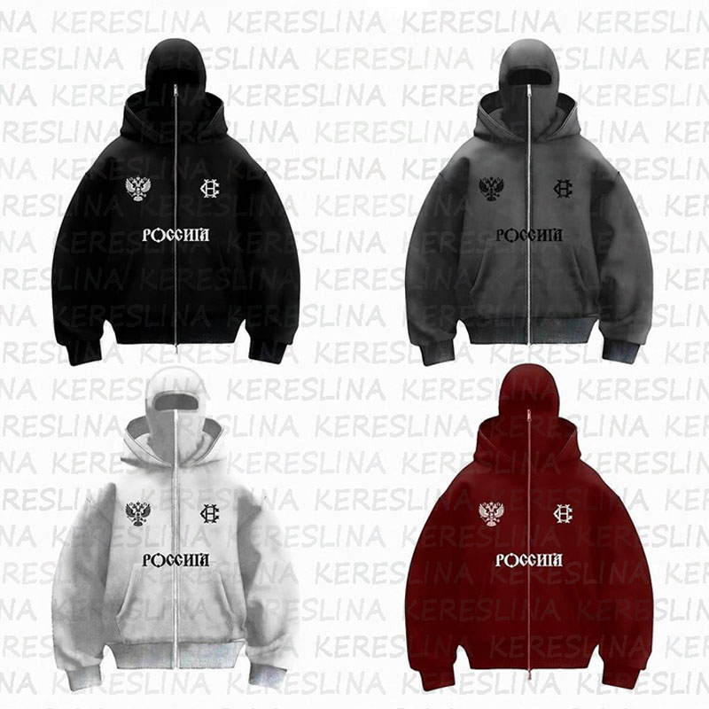 Neue Instagram-Modemarke Doppelhut einzigartiges Design Kapuzenpullover Herbst und Winter neue Unisex lose Sweatshirt Charge