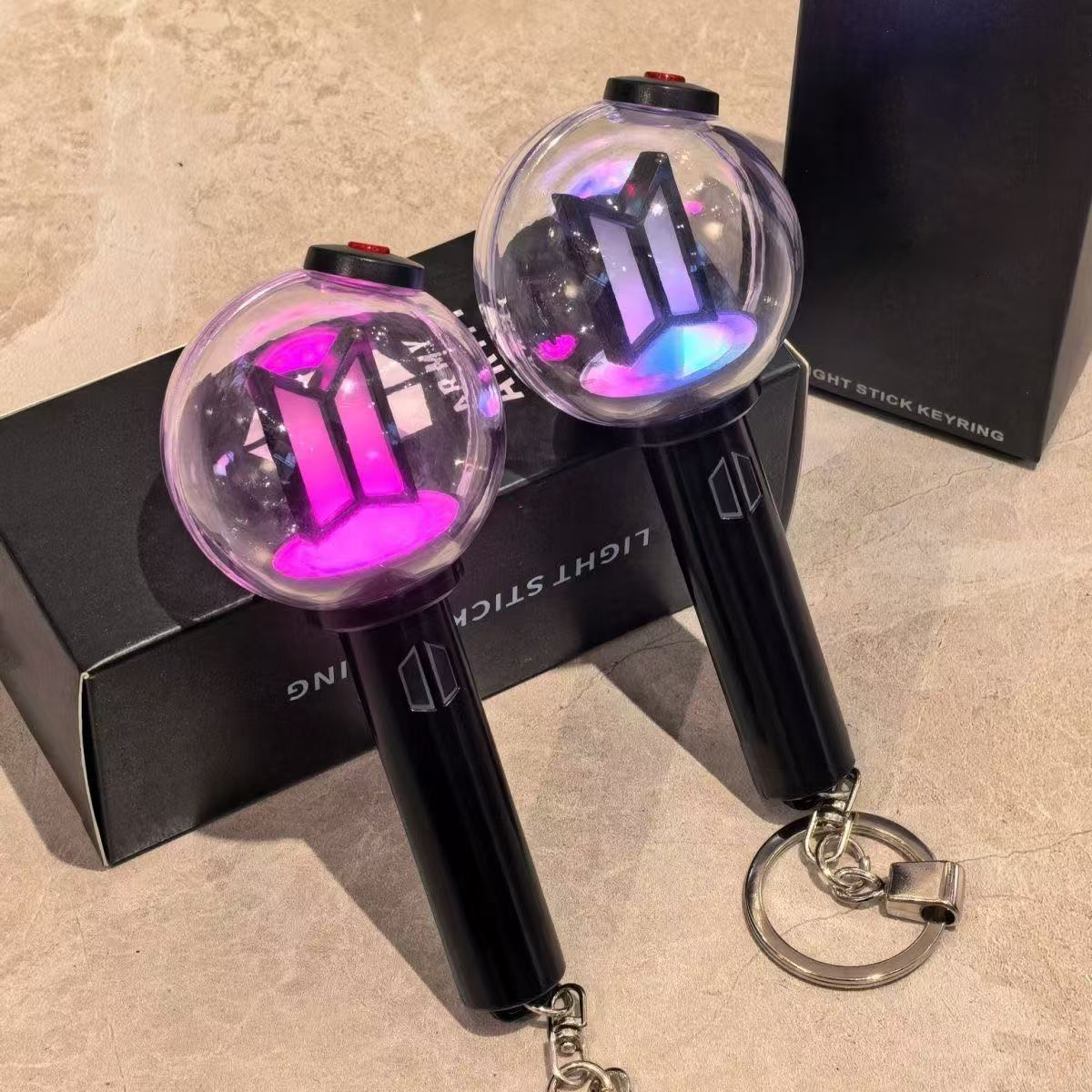 Liontin BT21 Mini, Gantungan Kunci, Aksesoris Ransel Bercahaya, LINE FRIENDS