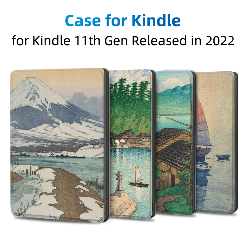 Pokrowiec ochronny Kindle odpowiedni dla Kindle paperwhite 12. generacji 7 cali i kindle 11. i 10. generacji 2024 z etui z klapką odblokowującą