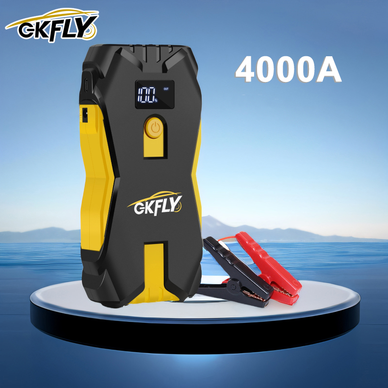 GKFLY 12 В автомобильный стартер Power Bank портативный 4000A автомобильный аккумулятор усилитель зарядное устройство пусковое устройство автоматическое аварийное запускное освещение