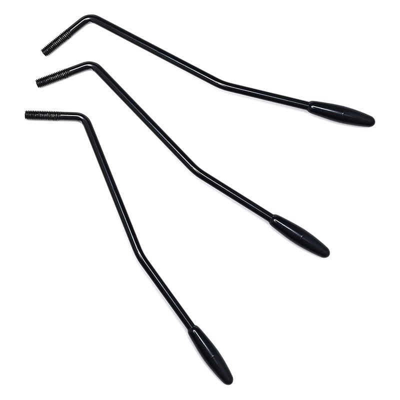 Babq 3 peças 6mm rosca tremolo braço whammy barra para fender stratocaster guitarra elétrica sistema tremolo, preto