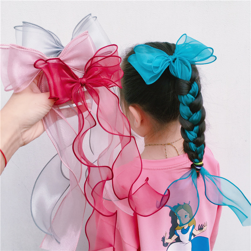 Nouveauté 2026 : Barrettes et pinces à cheveux pour enfants et filles, ornements à nœuds en ruban et dentelle aux couleurs mignonnes, accessoires capillaires adorables et doux