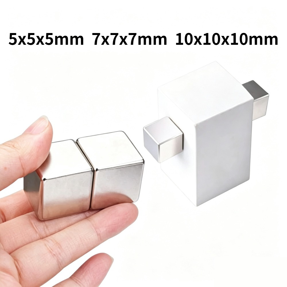 5x5x5/7x7x7/10x10x10mm Square Magnetic Block For Photo Wall Fridge Storage Christmas Presents Warehouse Sorting