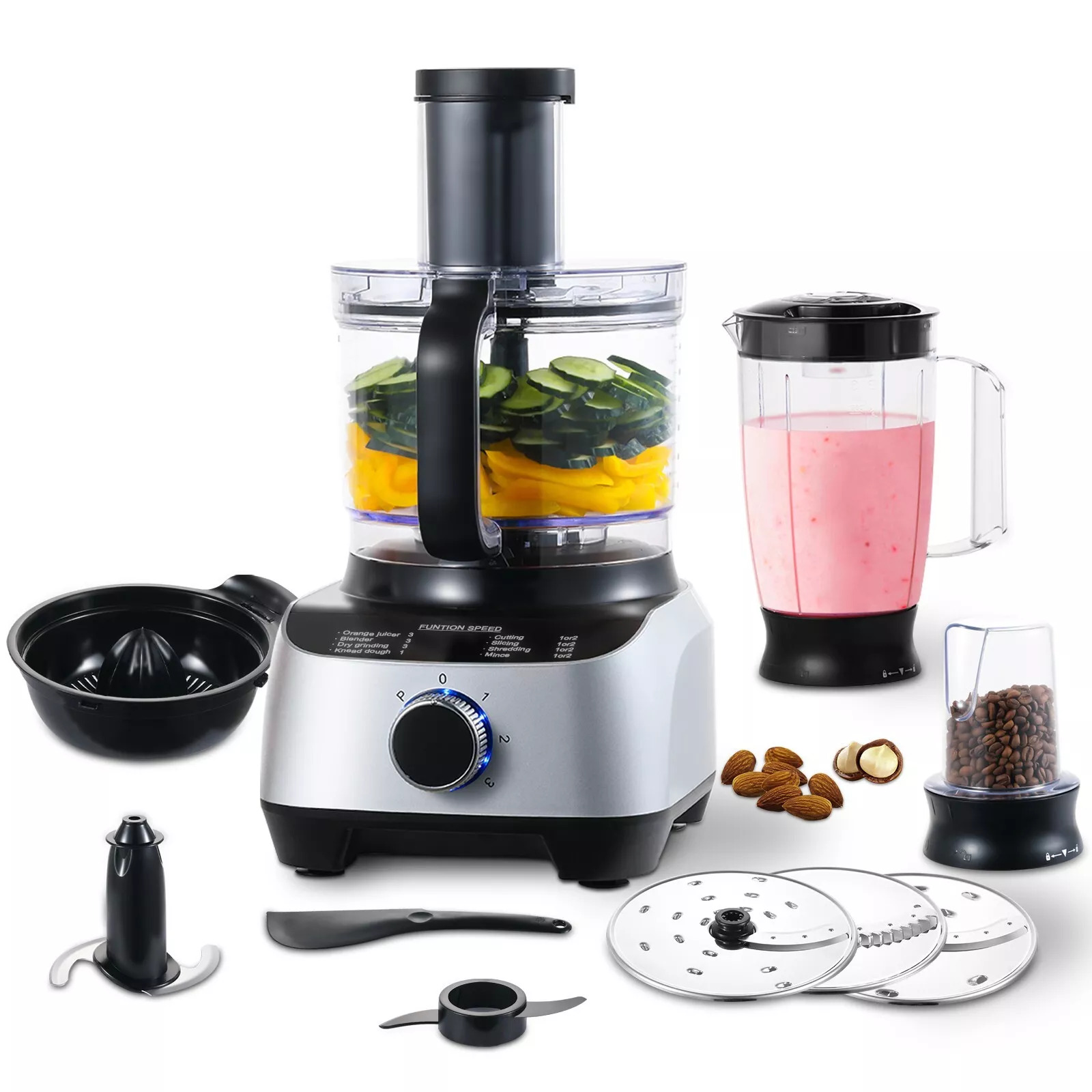 Topstrong 1300W มัลติฟังก์ชั่น 11-in-1 Whisk Kitchen Mixer เครื่องเตรียมอาหาร YYFP410