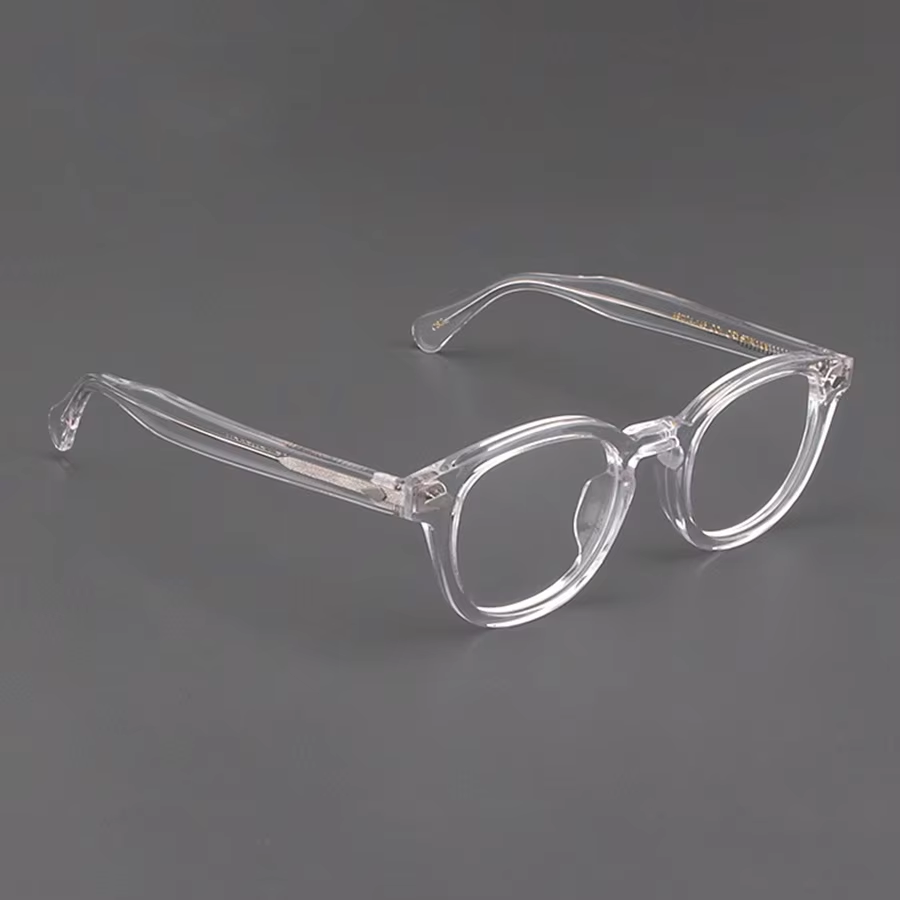 Armação de óculos masculina johnny depp lemtosh estilo óculos lente transparente marca designer computador masculino redondo vintage óculos