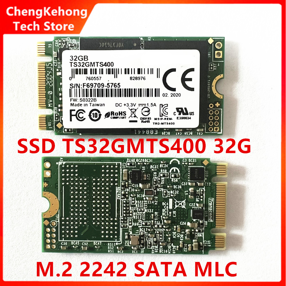 Original a estrenar para Transcend MTS400 32GB unidad de estado sólido 2242 M2 protocolo SATA gránulo mlc TS32GMTS400