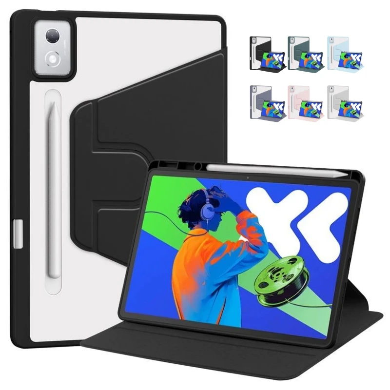 Чехол для Lenovo Xiaoxin Pad Pro 12 7 2025 TB375FC с акриловой вращающейся подставкой для планшета Lenovo Tab P12 12,7 дюйма TB371FC 2023