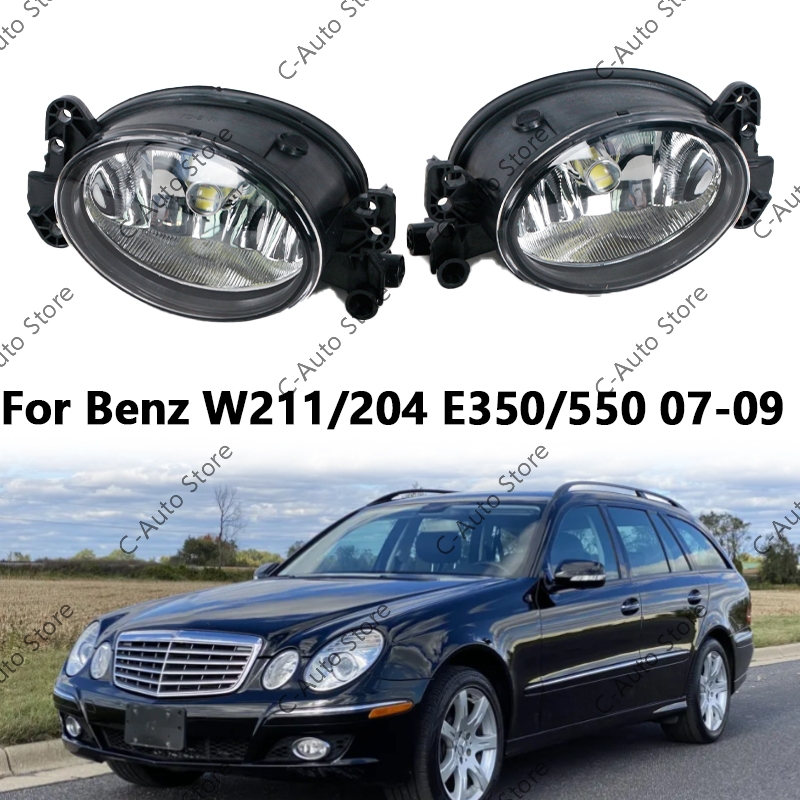 Fari Fendinebbia Anteriori Sinistro/Destro per Auto, Lampade Alogene per Mercedes Benz W211 W204 E350 E550 2007 2008 2009, Accessori Auto con Lampadina
