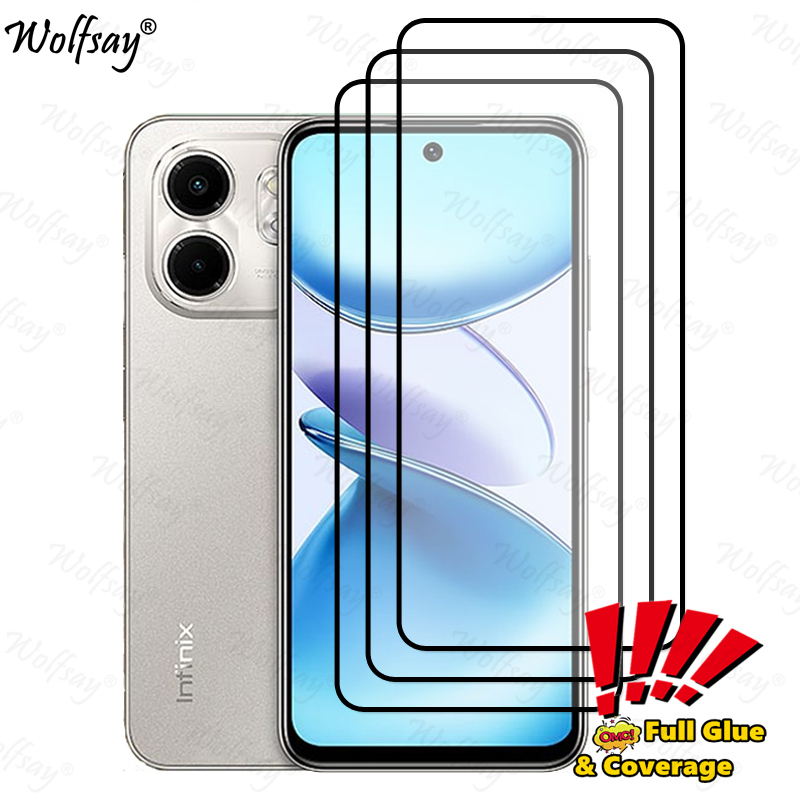 Full Cover Screen Protector For Infinix Smart 9 Tempered Glass Infinix Smart 9 Smart9 Glass For Infinix Smart 9 Glass 6.7 inch