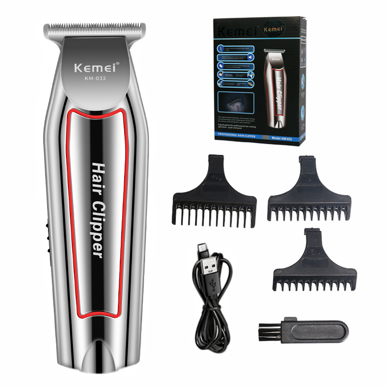 Kemei aparador de cabelo elétrico aparador de barba para homens máquina de cortar cabelo máquina de corte de cabelo kit de aliciamento