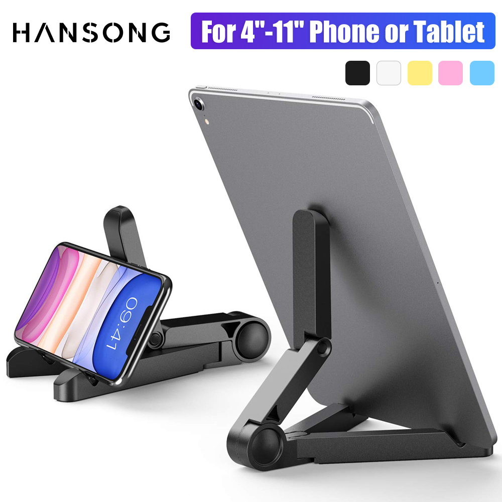 Przenośna składana podstawka do iPada kompatybilna z tabletami 4"-11" na biurko z tworzywa sztucznego do stojaka na tablet Xiaomi Samsung Huawei