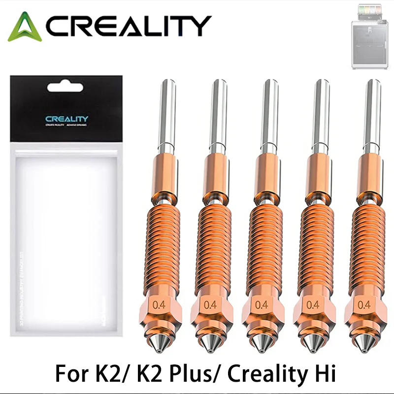Zestaw dysz Creality K2 Plus, dysze K2P Unicorn Quick-Swap o wysokim przepływie, dysza Quick-Swap do drukarki 3D Creality K2/K2 Plus