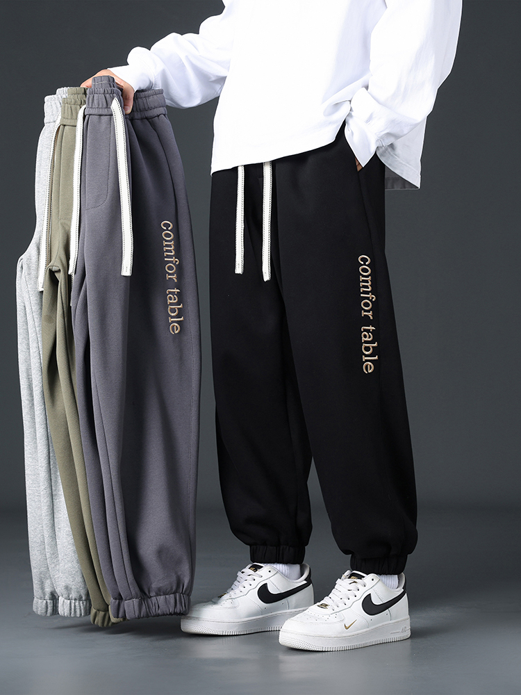 Große Größe Männer Jogginghose Frühling Herbst Casual Baggy Jogger Hosen String Banding Einfarbig Sportswear Baumwolle Lose Hosen 8XL