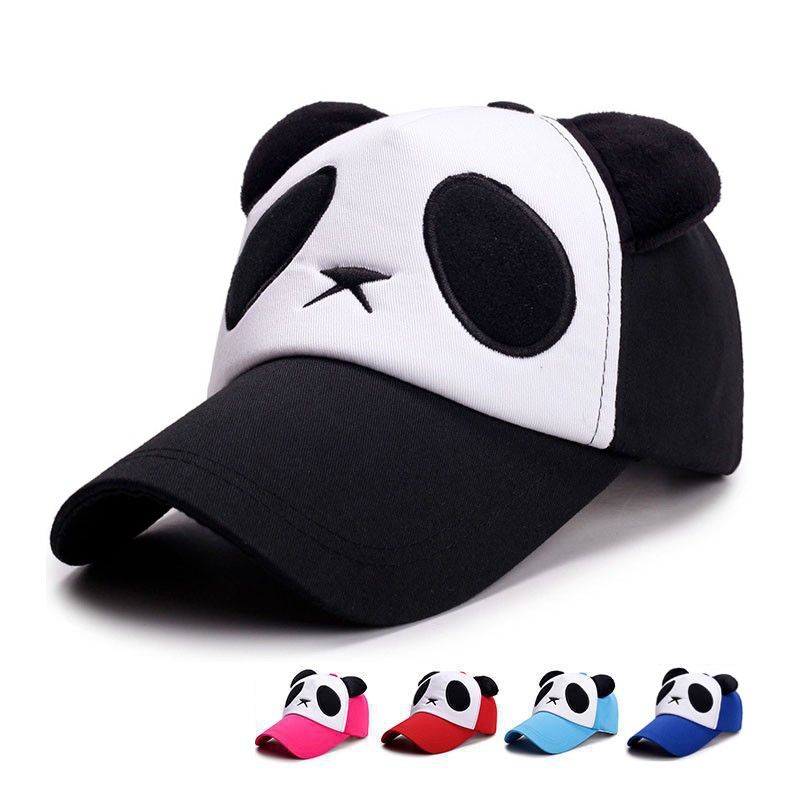 Letnie czapki z daszkiem Cute Panda dla mężczyzn Kobiety Bawełniane czapki Hip Hop Snapback Ochrona przeciwsłoneczna Chłopcy Dziewczyny Outdoor Gorras Dropshipping