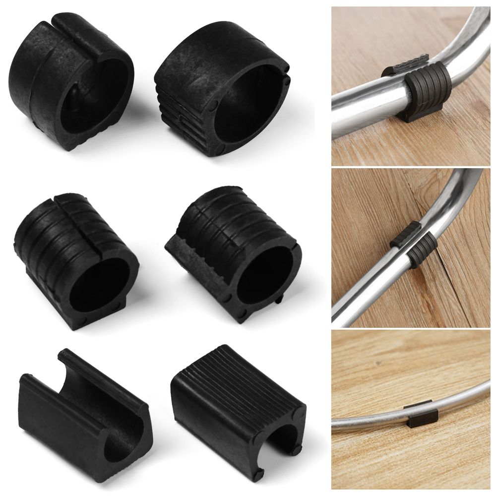 10Pcs Duurzaam U-vormige Stoel Been Pad Nuttig Antislip Tube Caps Anti-Front Tilt Demper Kruk buisklem Glijdt Floor Protector