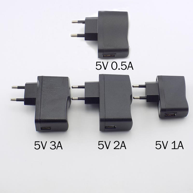 5V 0,5 a 1a 2a 3a caricatore Micro USB ca a cc ricarica adattatore di alimentazione USB universale alimentazione 100V-240V banca di alimentazione del telefono di uscita
