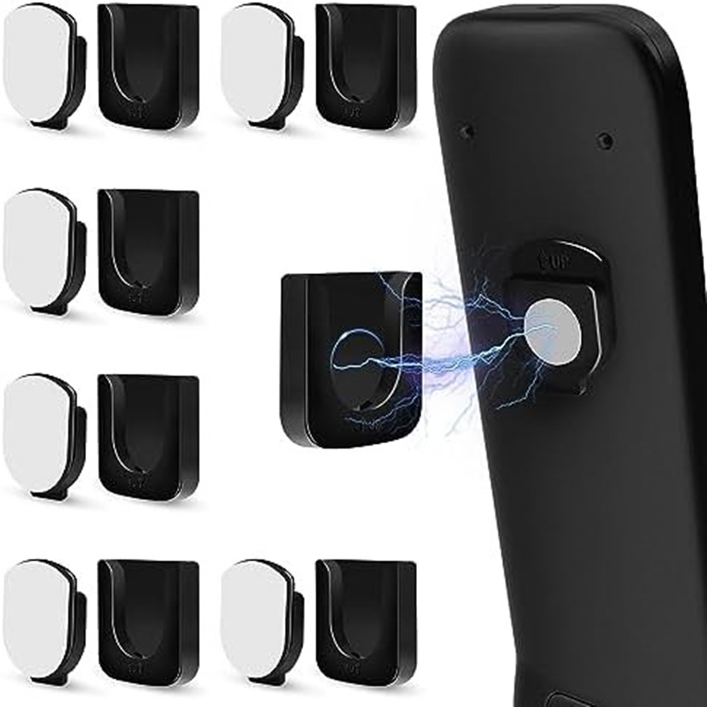 2/4/6 Magnetic Remote Control Bracket Wall Mounted - Curved and Straight Remote Control Storage Self Adhesive Storage