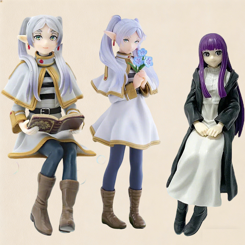 14cm  Anime Girl Figure Frieren Beyond Journey's End Noodle Stopper Sousou no Frieren Action Figure Collectible Model Toys