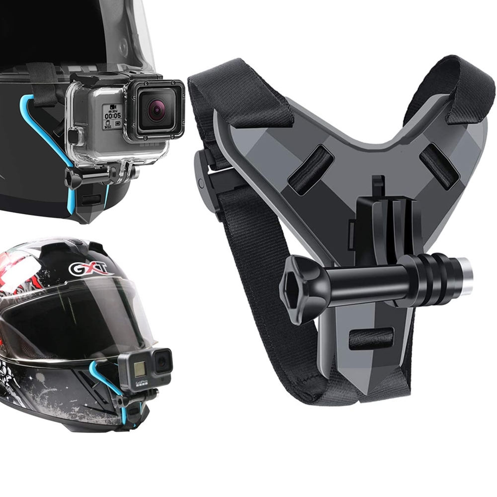 Suporte de capacete para gopro hero 11 10 9 8 7 6 5 4 3 motocicleta yi ação esportes câmera montagem rosto cheio titular acessórios