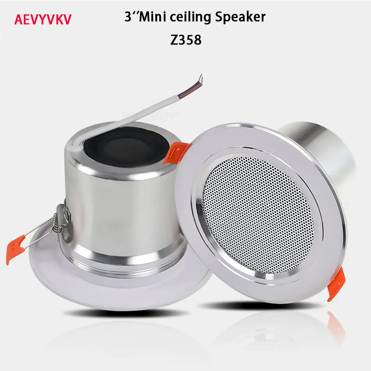 Altavoz de techo para baño de 8Ohm y 10W, sistema de música de fondo, aluminio a prueba de humedad, calidad de sonido de altavoz en el techo a la moda