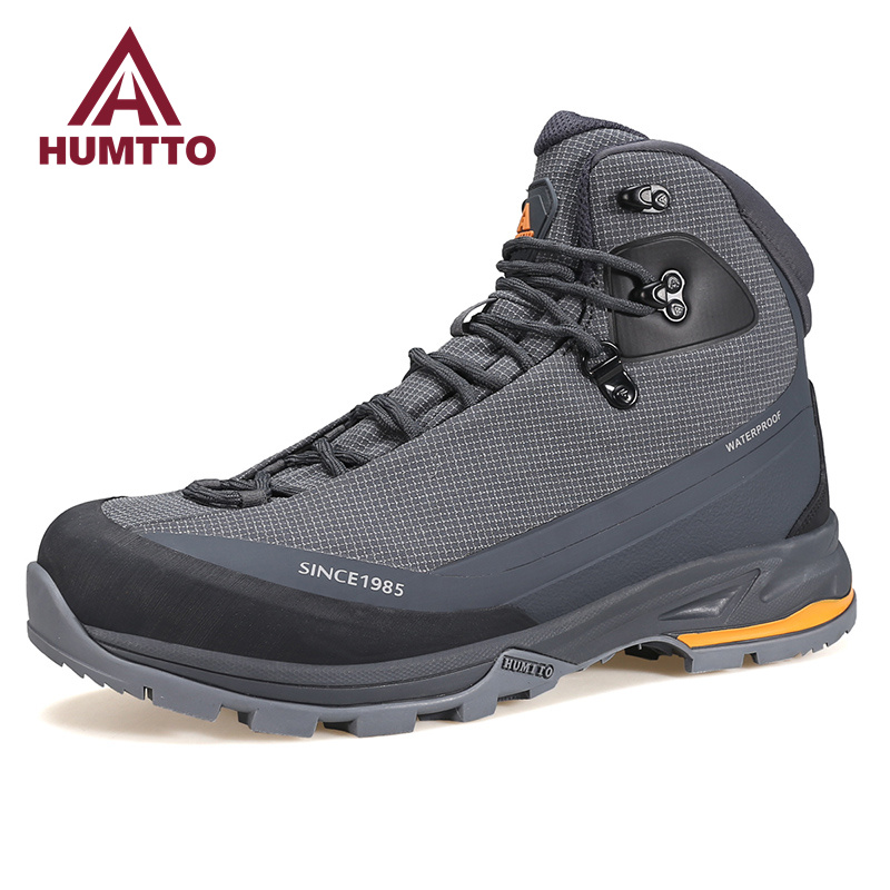 HUMTTO buty turystyczne dla mężczyzn zimowe wodoodporne sportowe wspinaczka buty trekkingowe męskie luksusowe designerskie odkryte trampki bezpieczeństwa męskie