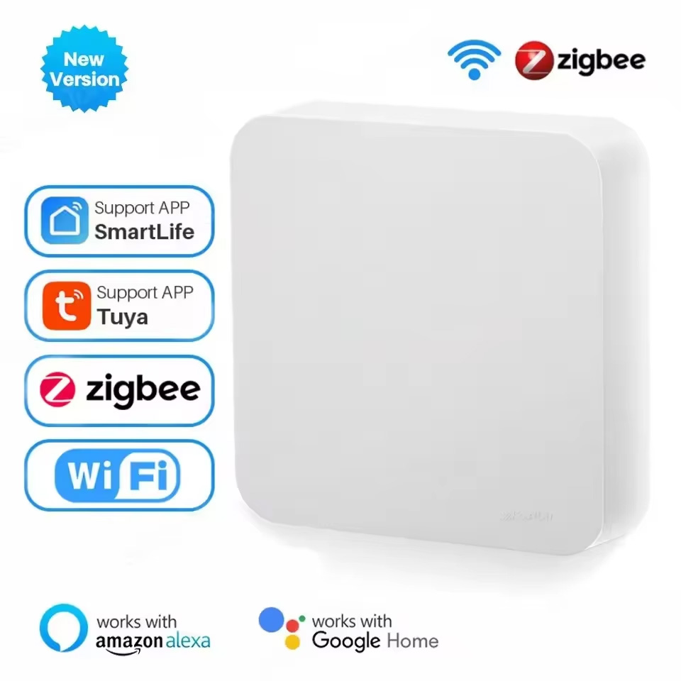 Tuya Zigbee 3.0 Gateway Hub Smart Home Wireless Bridge Smart Life APP Fernbedienungs-Automatisierungsgerät Kompatibel mit Alexa Google