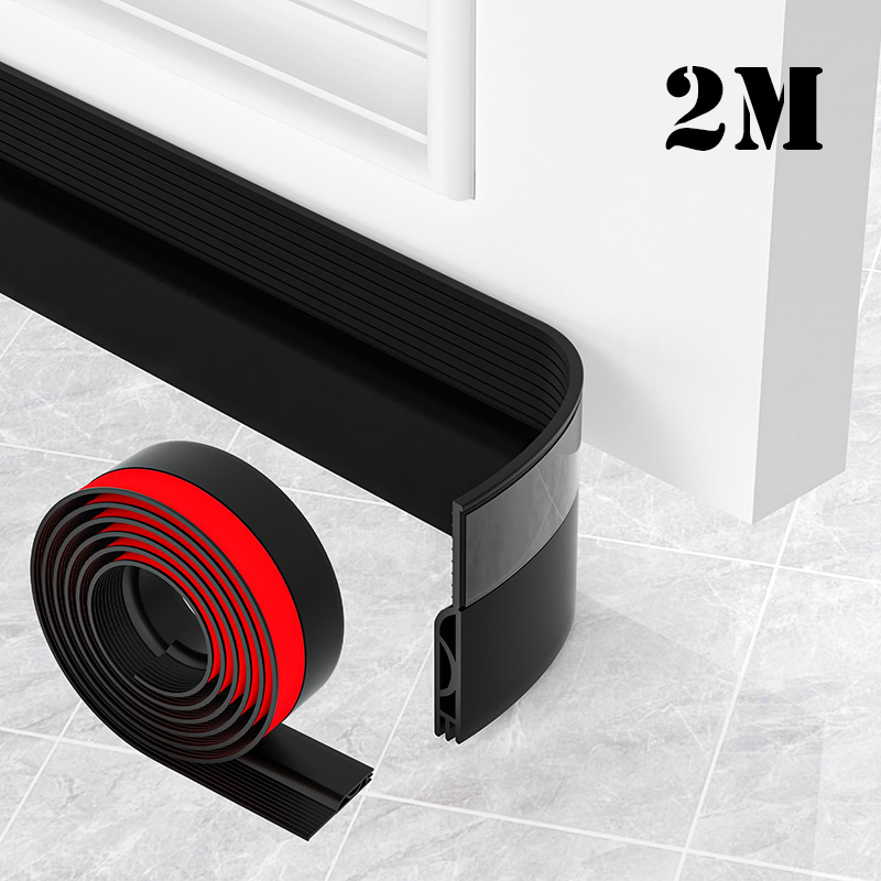 1/2M Door Draft Stopper Door Sweep for Bottom of Door Weather Stripping Door Bottom Seal Blocker Air Noise Under Door Gap Filler