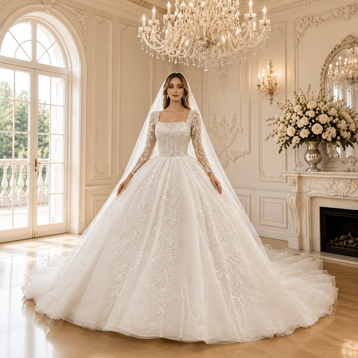Customized Amanda Novias Official Custom Size Wedding Dress