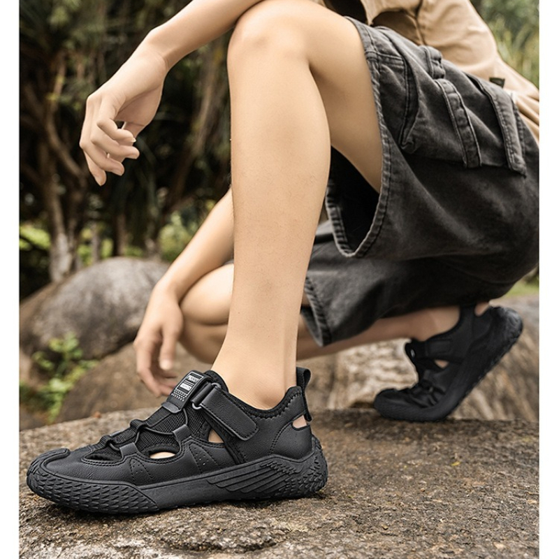 Sandales Grande Taille pour Hommes, Nouveau Style 2026, Tendance, Polyvalentes, Sandales de Sport Décontractées, Chaussures de Plage à Semelle Souple et Creuse pour Hommes