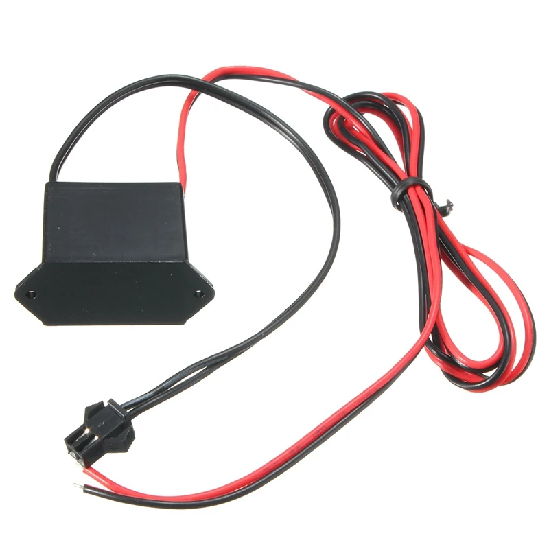 Controlador de controlador de potencia de cable EL de neón Mini DC 12V para adaptador de suministro de inversor de luz de cable EL LED de 1-10M controlador de cable de neón Flexible