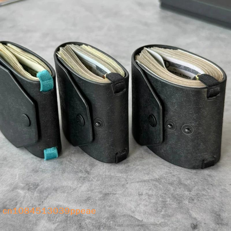 Schnellzugriff-Geldbörse aus PU-Leder / Geldumschlag – Organizer-Clip, Geldscheinhalter, Aufbewahrungstasche, Taschenbrieftasche