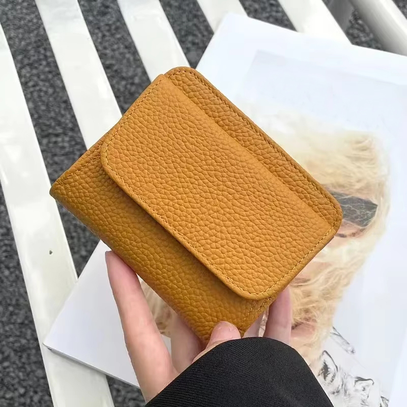 Dompet Kulit Asli Dompet Wanita 2026 Tas Wanita Uang Kecil Sederhana Lipat Baru Tas Koin Multifungsi Wanita Ultra Baru